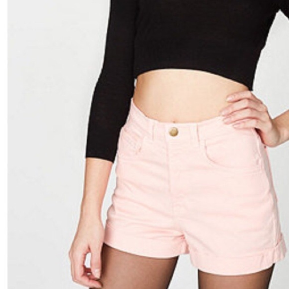 American apparel high waisted shorts